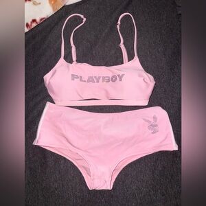 PLAYBOY Pink Bikini Set